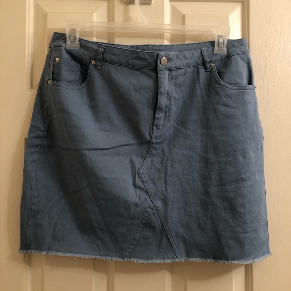 Blue Mini Skirt